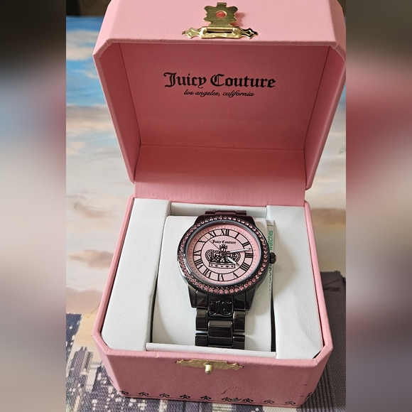Juicy Couture Accessories - Juicy Couture Pink Crystal Accent Women's Watch